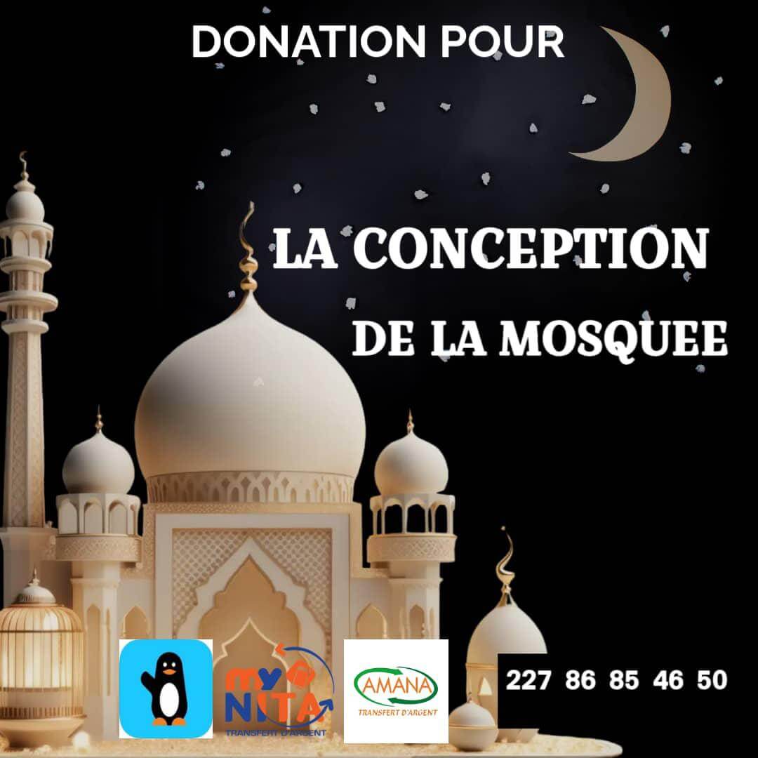 Donation pour la conception de la Mosquée 