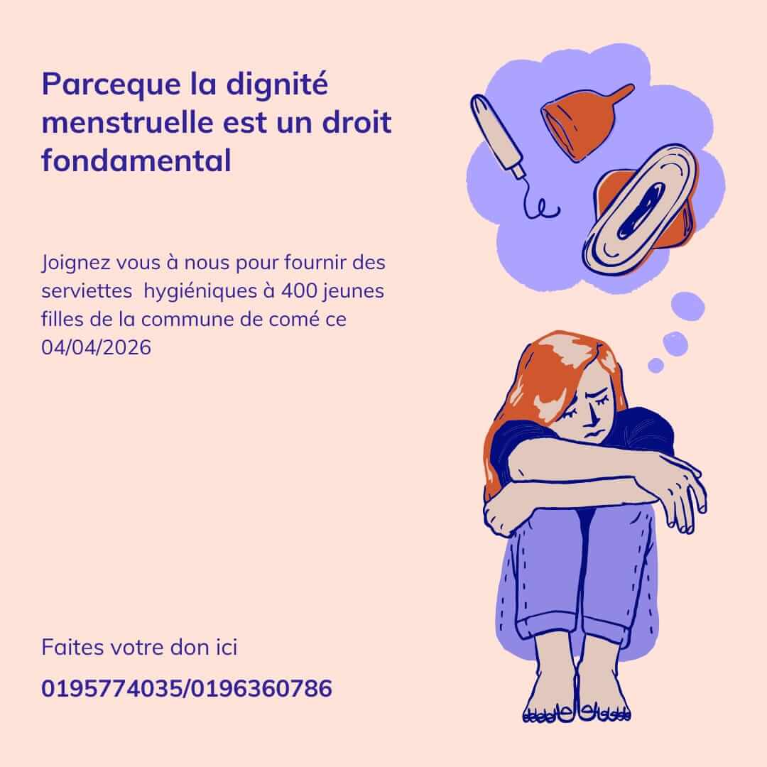 Distribution de serviettes hygiéniques 